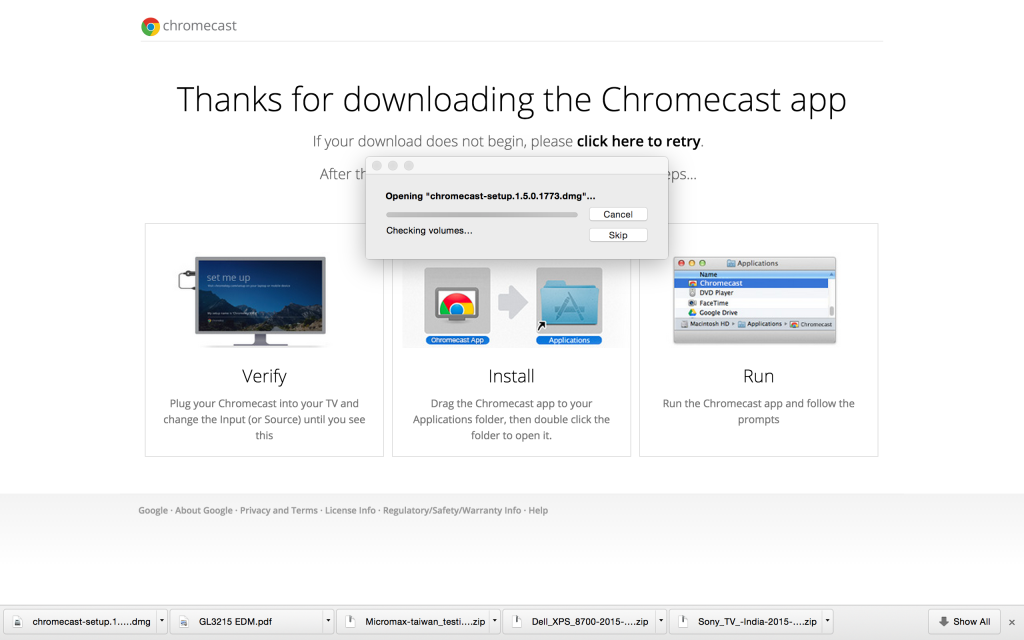 Google chrome chromecast extension mac